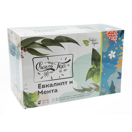 Minze und Eukalyptus, Charm Tea, 20 Filterbeutel