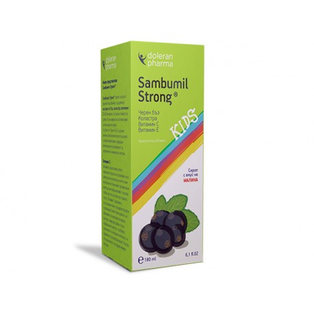 Sambumil Strong Sirup – Holunder, Kolostrum, Vitamin C & E, 180 ml