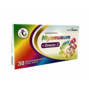 Multivit + Omega-3, Multivitamin-Komplex, PhytoPharma, 30 Kapseln