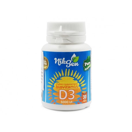 Vitamin D3, 5000 IE, Niksen, 30 Tabletten