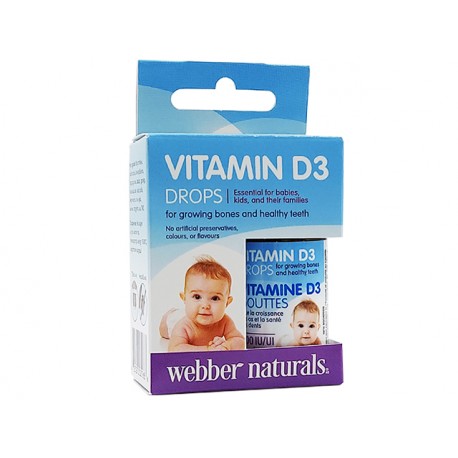 Vitamin D3, für Babys und Kinder, Tropfen, Webber Naturals, 15 ml