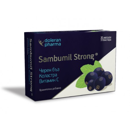 Sambumil Strong – Holunder, Kolostrum, Vitamin C, 30 Kapseln