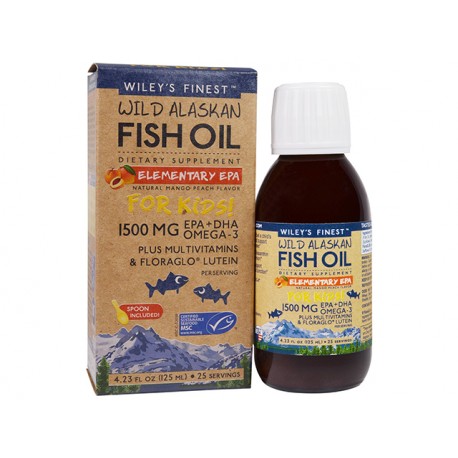 Wild Alaskan Fish Oil mit Vitaminen, für Kinder, flüssig, 125 ml