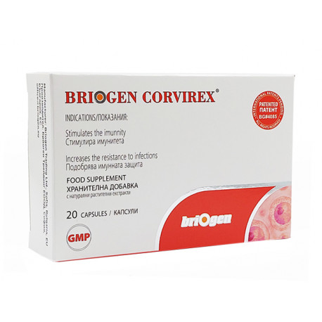 Briogen Corvirex, gegen Viren und Infektionen, 20 Kapseln