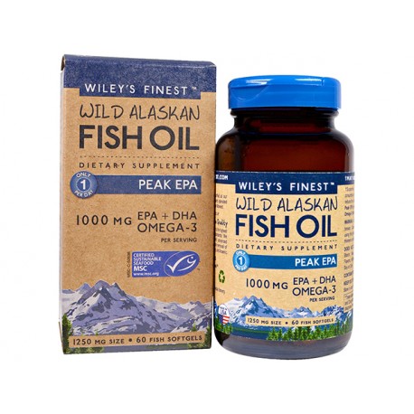 Wildes Alaska-Fischöl, Peak EPA, 60 Kapseln